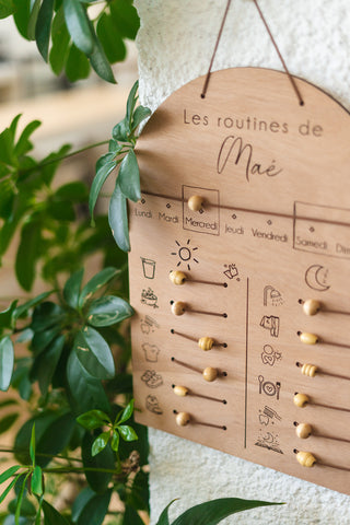 Tableau des routines (à personnaliser)